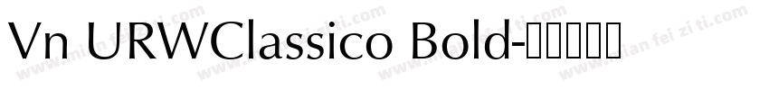 Vn URWClassico Bold字体转换